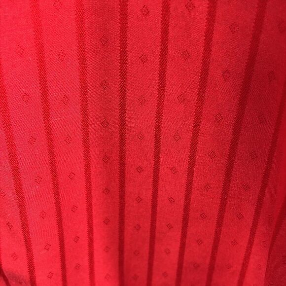 🔥🔥 Vintage WRANGLER Pearl Snap Western Cowboy LS Shirt Red Pinstriped 2XLT - E - Picture 7 of 8